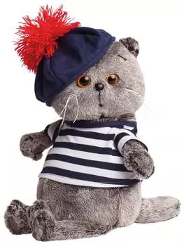 BUDI BASA "Басик в тельняшке и берете | 25см" - мягкая игрушка