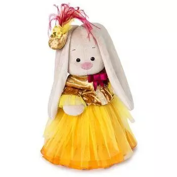 Budi Basa "Зайка Ми барышня в янтарно-золотом" мягкая игрушка, 25 см
