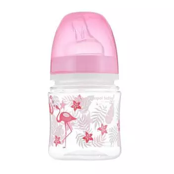 Бутылочка Canpol Jungle PP EasyStart с широким горлышком, антиколиковая, 35/226, 120 мл, 0 м+