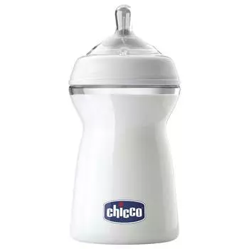 Бутылочка Chicco Natural Feeling силиконовая соска, быстрый поток, PP, 6+, 330 мл 310205205