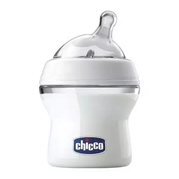 Бутылочка Chicco Natural Feeling силиконовая соска с наклоном, норм. поток, PP, 0+, 150 мл, 310205203