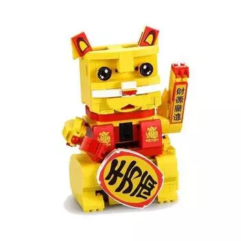 CaDa Конструктор Китайский кот удачи интерактивный, 525 деталей