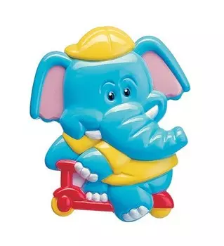 Canpol Animals Клипса-держатель для пустышки, рисунок Слоник, 2/415