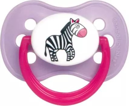 Canpol Animals Пустышка круглая силиконовая, 0-6 месяцев, 22/595