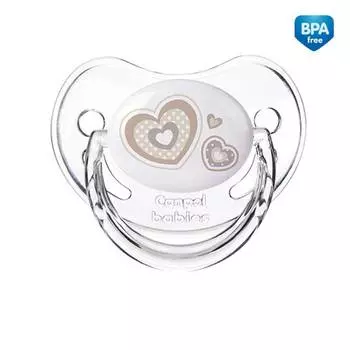 Canpol born baby Пустышка анатомическая силиконовая, 6-18 месяцев, цвет белый, 22/566