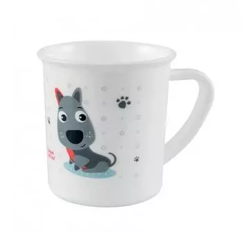 Canpol Чашка пластиковая, 170 мл, собачка серая