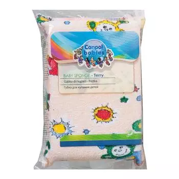 Canpol Губка махровая, цвет оранжевый