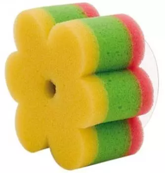 Canpol Губка с присоской "Цветок", цвет желтый
