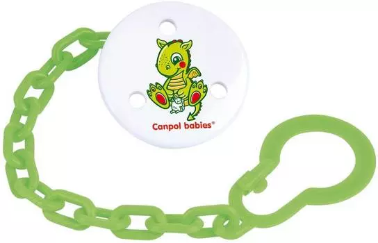 Canpol Клипса-держатель для пустышек "Fairy Tale", 0+ месяца, цвет зеленый, 2/414