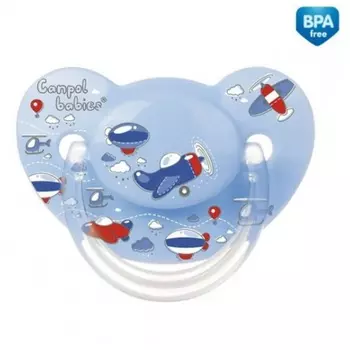 Canpol Machines Пустышка анатомическая силиконовая, 6-18 месяцев, цвет голубой, 22/554