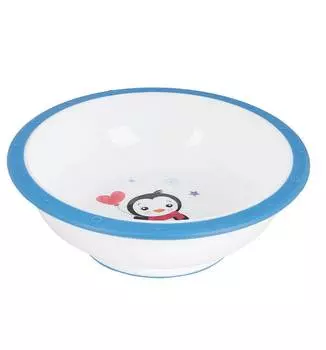 Canpol Миска пластиковая, 4/416, 4+ мес., синий пингвиненок