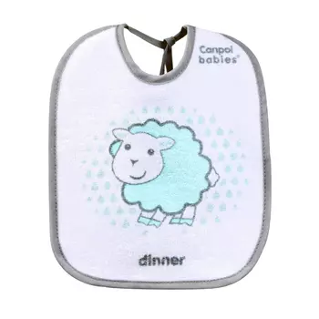 Canpol Нагрудник х/б махровый арт. 2/103, 3 шт., рисунок овечка