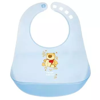 Canpol Нагрудник пластиковый арт. 2/404 цвет голубой