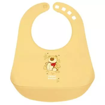 Canpol Нагрудник пластиковый арт. 2/404 цвет желтый