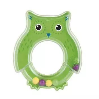 Canpol Погремушка "Сова" 0+ мес., зеленая
