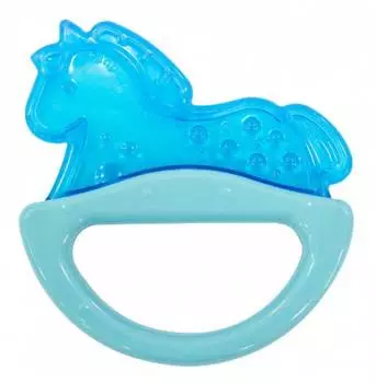Canpol Погремушка с эластичным прорезывателем, 0+ мес., 13/107, голубая лошадка