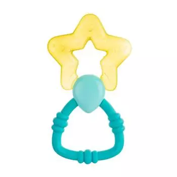 Canpol Погремушка с водным прорезывателем "Звезда" 0+, желтая