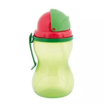 Canpol Поильник спортивный 370 мл, 12м+, 56/113, зеленый