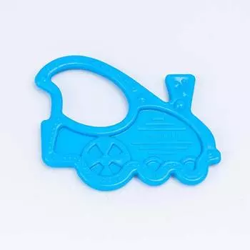 Canpol Прорезыватель мягкий, 0+, 13/118, голубой паровозик