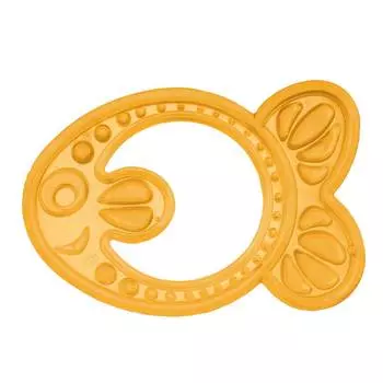 Canpol Прорезыватель мягкий, 13/109, 0+ мес., желтая рыбка