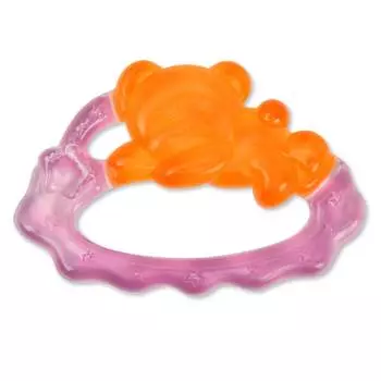 Canpol Прорезыватель водный охлаждающий "Спящий медвежонок", 2/242, 0+, розовый