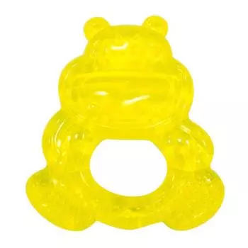Canpol Прорезыватель водный охлаждающий "Улыбка", 2/224, 0+, желтый бегемотик