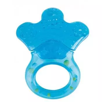 Canpol Прорезыватель водный с погремушкой "Лапка", 0+, 56/136, голубой
