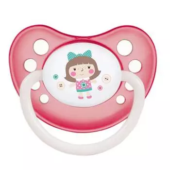 Canpol Пустышка анатомическая Toys силиконовая, 6-18 месяцев, цвет розовый, 23/257