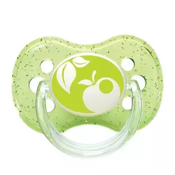 Canpol Пустышка Nature круглая, силиконовая, 0-6 месяцев, цвет зеленый, 22/410