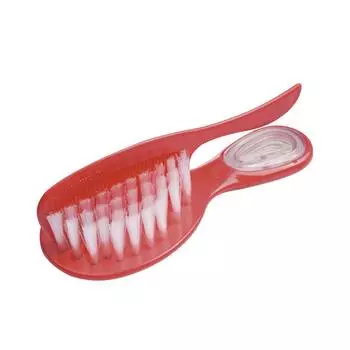 Canpol Щетка с погремушкой и гребнем,0+ мес., цвет красный