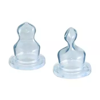 Canpol Соска анатомическая, силикон, средний поток, 6-12 мес., 18/126, 2 шт.