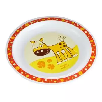 Canpol Тарелка пластиковая, 4/411, 12+ мес., красная