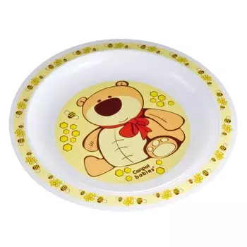 Canpol Тарелка пластиковая, 4/411, 12+ мес., желтая