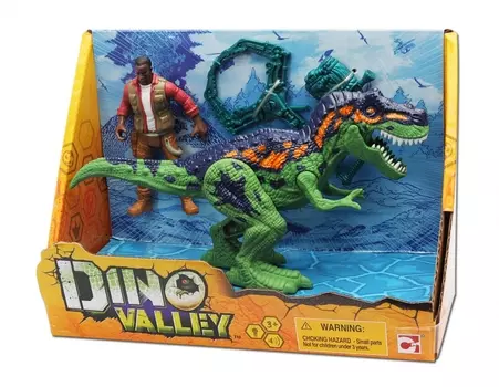 CHAP MEI Игровой набор Аллозавр и охотник со снаряжением 542015-1