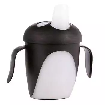 Чашка-непроливайка Canpol Penguins 240 мл, черная