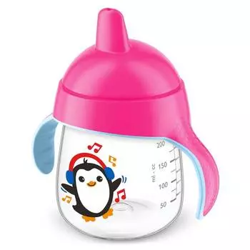 Чашка-поильник Philips Avent 260 мл, 12 мес.+, розовая