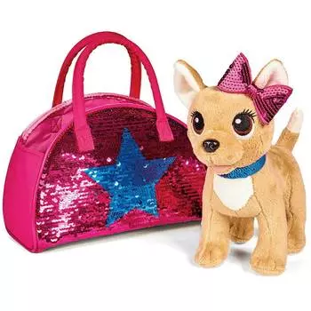 CHI CHI LOVE Мягкая игрушка Cобачка с сумочкой "Блестящая мода"