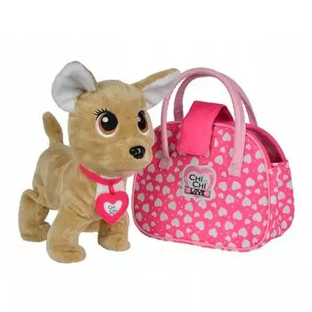 CHI CHI LOVE "Собачка - Счастливчик с сумочкой" - мягкая интерактивная игрушка