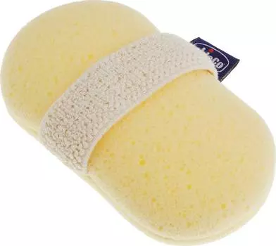 Chicco Губка-рукавичка Baby Moments для купания ребенка с карманом для мыла, 0+ мес.