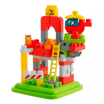 Chicco Набор строительных блоков "Пожарная станция", 70 деталей