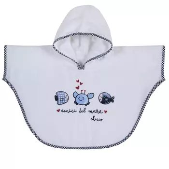 Chicco Полотенце с капюшоном, размер 020, цвет белый