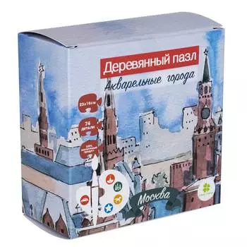 Clever energy Деревянный пазл Москва, 74 детали