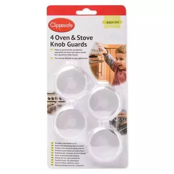 Clippasafe Блокировка от включения конфорок плиты, прозрачный, 4 шт.