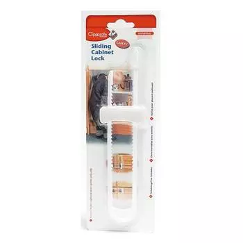 Clippasafe Защитный замок для створчатых дверей, белый