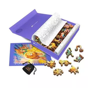 Davici Деревянный пазл "Знак зодиака. Лев"