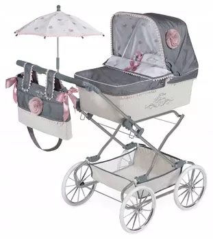 DeCuevas Toys Коляска с сумкой и зонтиком Реборн, 90 см