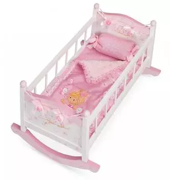 DeCuevas Toys Кроватка-качалка для куклы 56 см