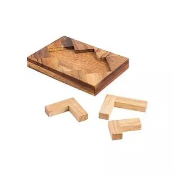 Delfbrick Головоломка деревянная "3 уголка", 3 элемента