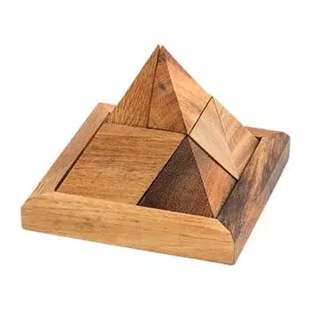 Delfbrick Головоломка деревянная "Большая пирамида", 9 элементов