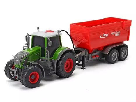 DICKIE "Трактор Fendt с прицепом 41см свет, звук | 3737000" - машина пластиковая